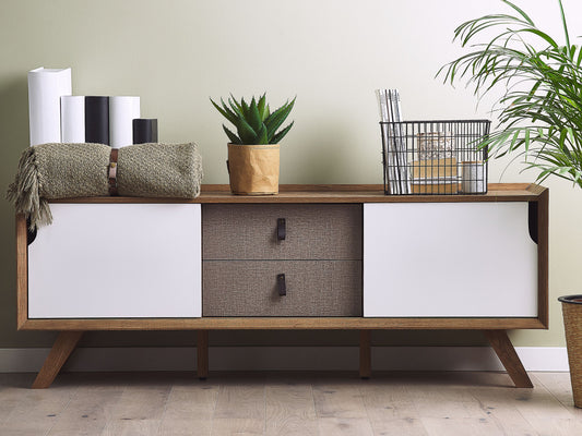 TV-Möbel ACTON Braun / Weiss