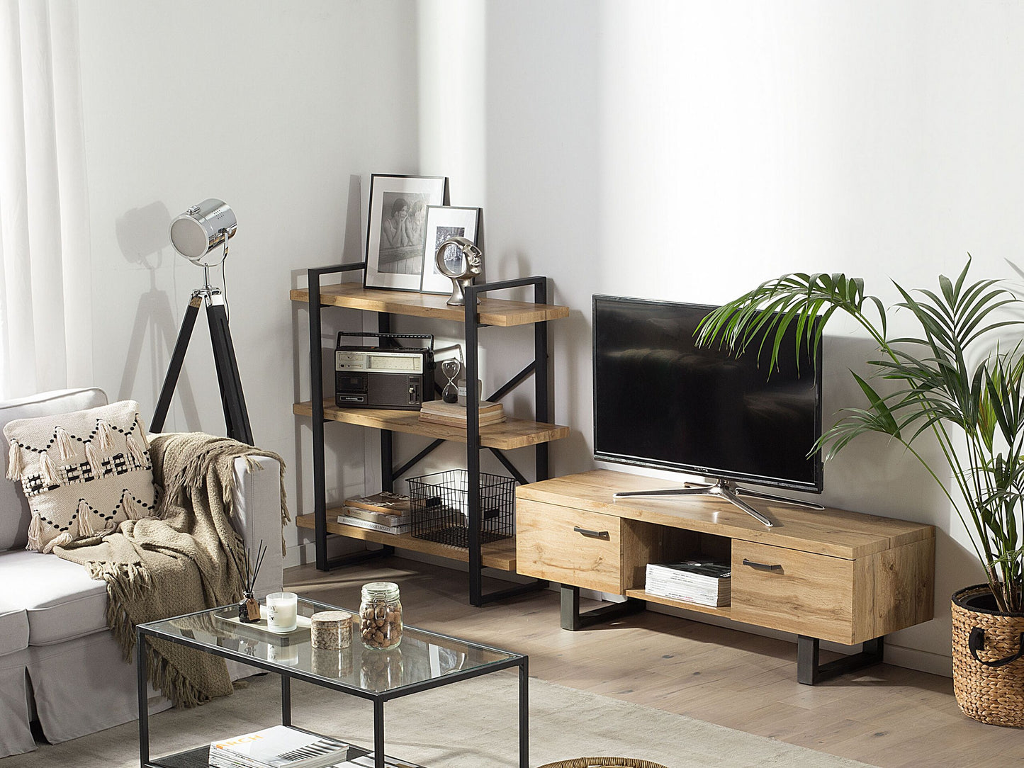 TV-Möbel TIMBER Hellbraun