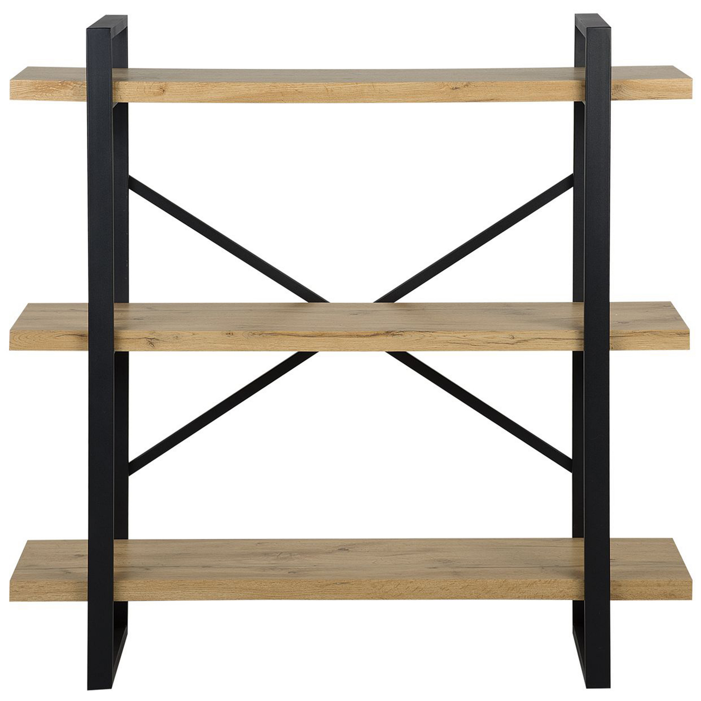 Bücherregal mit 3 Fächern TIMBER 111 cm Hellbraun