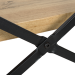 Bücherregal mit 3 Fächern TIMBER 111 cm Hellbraun