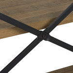 Bücherregal mit 3 Fächern TIMBER 111 cm Dunkelbraun