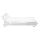 Wasserbett Kunstleder weiss 140 x 200 cm mit LED-Beleuchtung AVIGNON