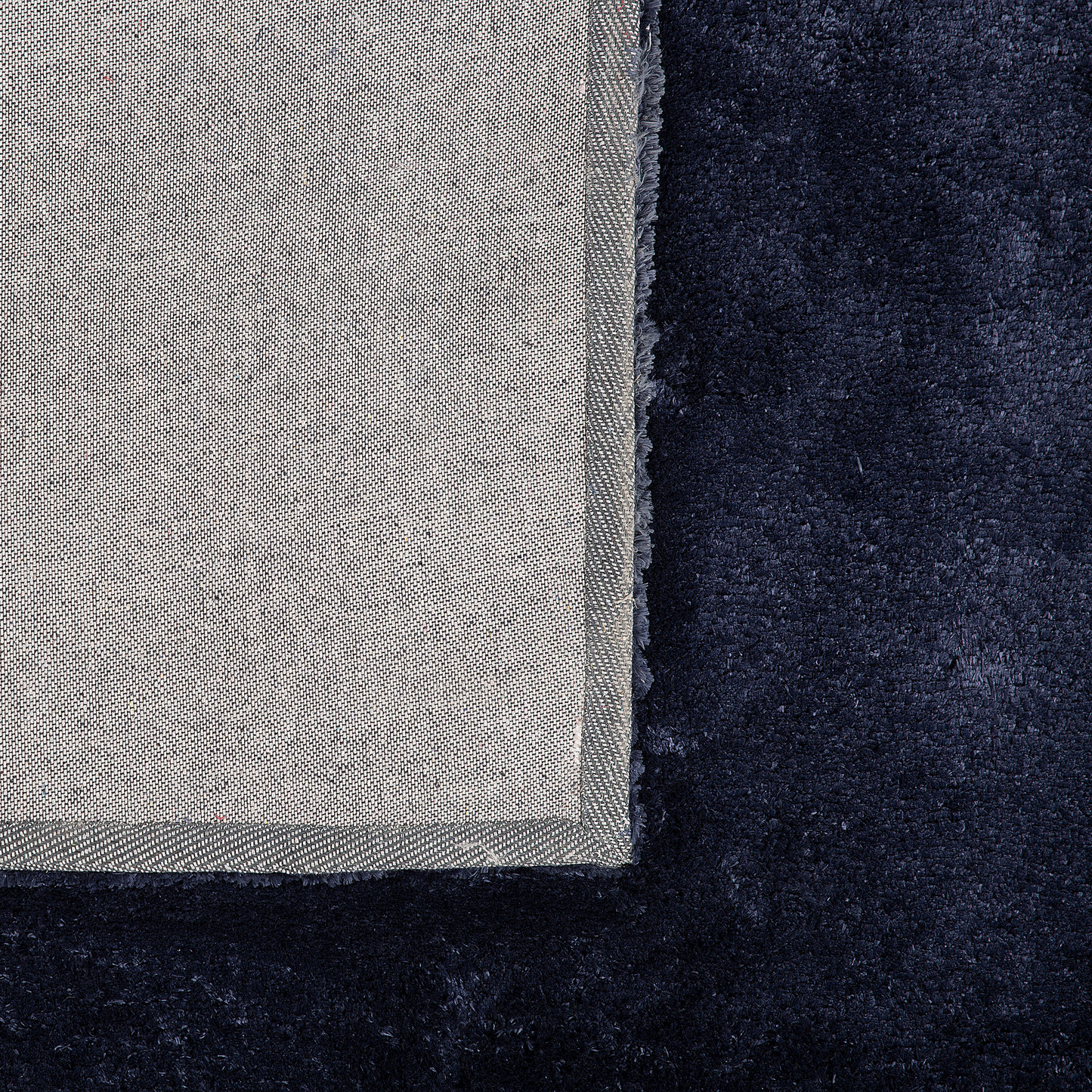 Teppich dunkelbau 80 x 150 cm Shaggy EVREN