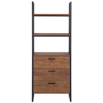 Bücherschrank TIFTON 158 cm Dunkelbraun