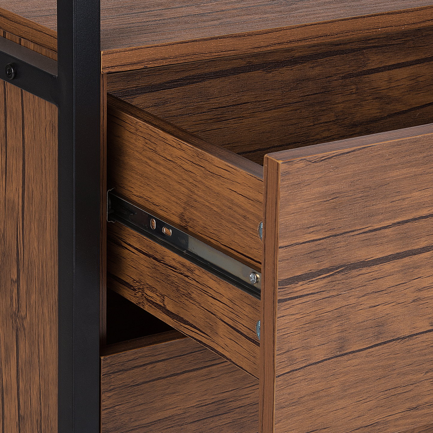 Bücherschrank TIFTON 158 cm Dunkelbraun