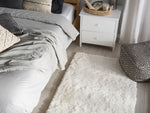 Teppich weiss 80 x 150 cm Shaggy EVREN