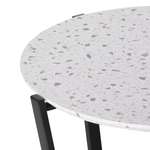 Beistelltisch Terrazzo Optik / schwarz ? 50 cm VALERA