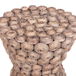 Nachttisch beige rund Ã¸33 cm BAHIA