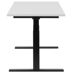 Höhenverstellbarer Schreibtisch Elektrisch 130 x 72 cm Weiss DESTIN Verschiedene Größen
