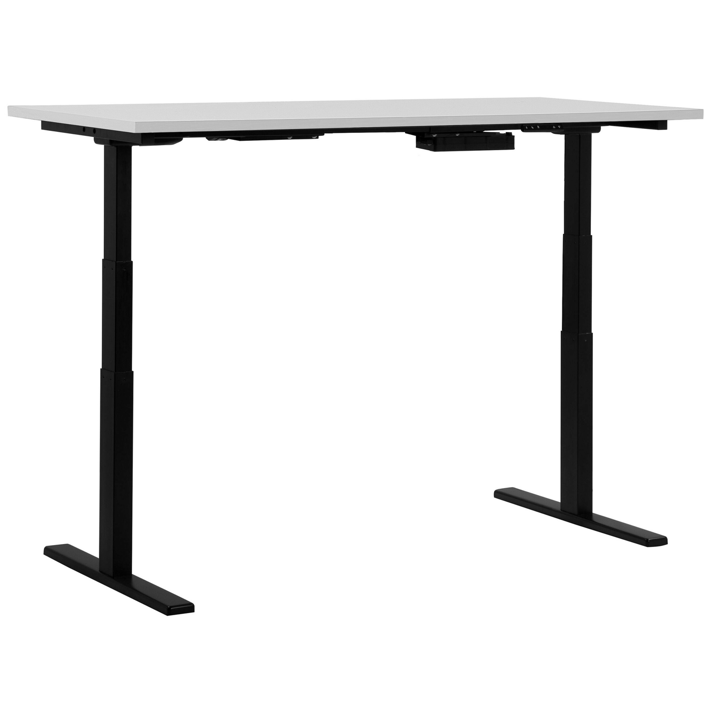 Höhenverstellbarer Schreibtisch Elektrisch 130 x 72 cm Weiss DESTIN Verschiedene Größen