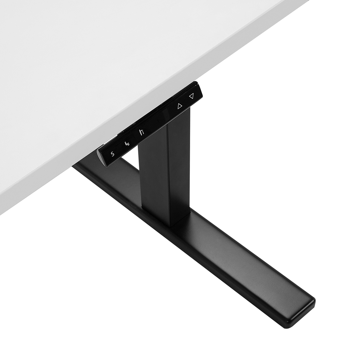 Höhenverstellbarer Schreibtisch Elektrisch 130 x 72 cm Weiss DESTIN Verschiedene Größen