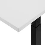 Höhenverstellbarer Schreibtisch Elektrisch 130 x 72 cm Weiss DESTIN Verschiedene Größen