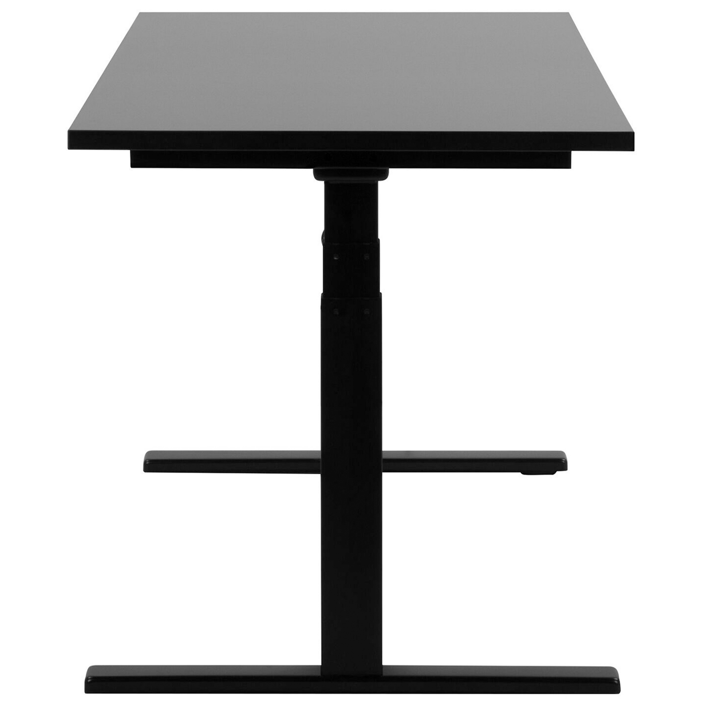 Schreibtisch schwarz 130 x 72 cm elektrisch höhenverstellbar DESTIN II