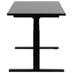 Schreibtisch schwarz 130 x 72 cm elektrisch höhenverstellbar DESTIN II
