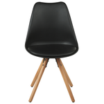 Esszimmerstuhl 2er Set DAKOTA Schwarz