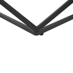 Couchtisch Marmor Optik beige / schwarz quadratisch 80 x 80 cm MALIBU