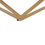 Couchtisch Marmor Optik beige / gold quadratisch 80 x 80 cm MALIBU