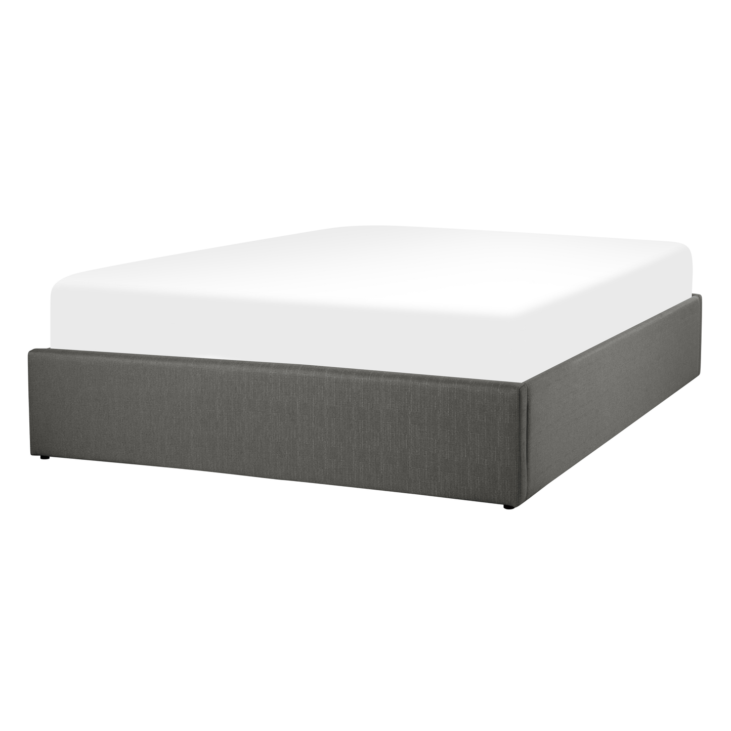 Bett mit Stauraum Stoff DINAN 140 x 200 cm Dunkelgrau