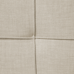 Bett mit Lattenrost Stoff LANNION 180 x 200 cm Hellbeige
