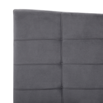 Bett mit Lattenrost Samtstoff LANNION 160 x 200 cm Dunkelgrau