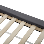Bett mit Lattenrost Samtstoff LANNION 160 x 200 cm Dunkelgrau