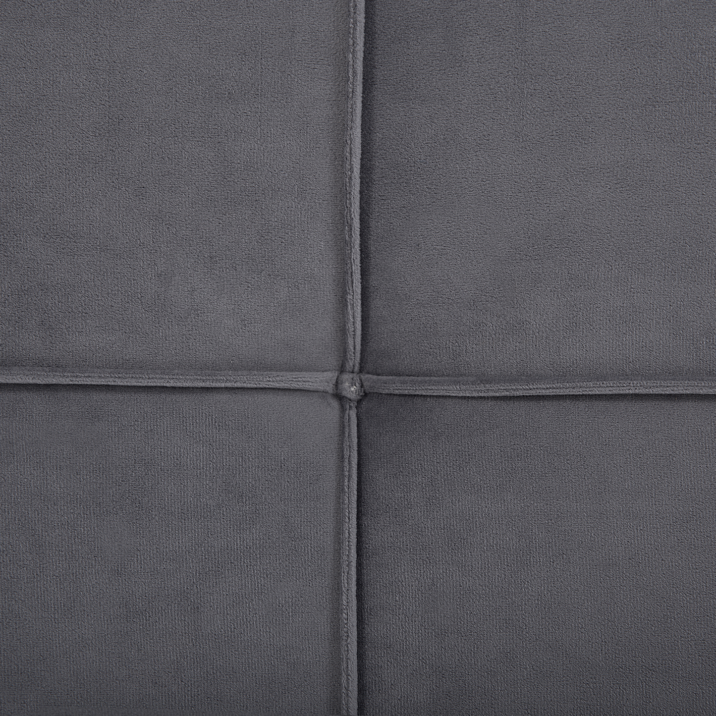 Bett mit Lattenrost Samtstoff LANNION 160 x 200 cm Dunkelgrau