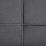 Bett mit Lattenrost Samtstoff LANNION 160 x 200 cm Dunkelgrau