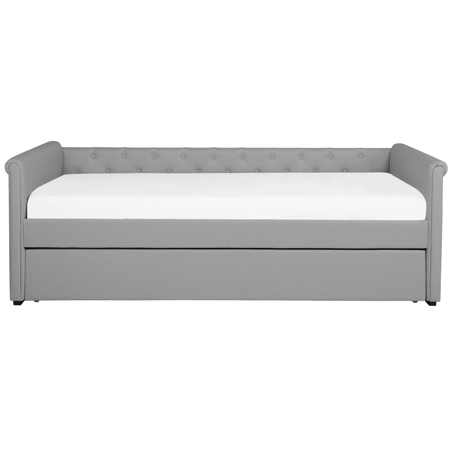 Ausziehbett Stoff LIBOURNE 90 x 200 cm Hellgrau