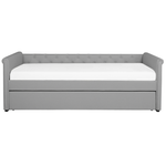 Ausziehbett Stoff LIBOURNE 90 x 200 cm Hellgrau