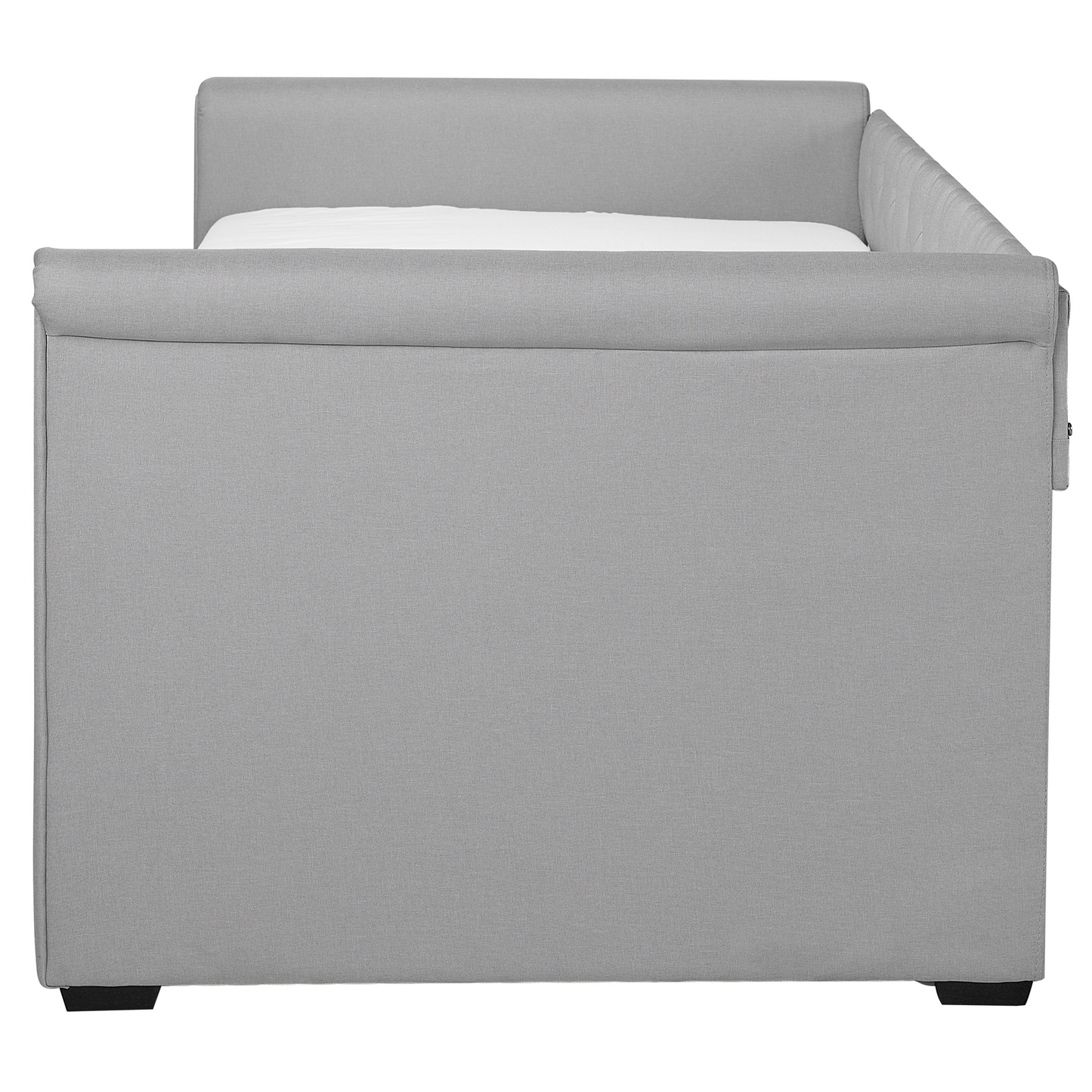 Ausziehbett Stoff LIBOURNE 90 x 200 cm Hellgrau