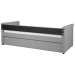 Ausziehbett Stoff LIBOURNE 90 x 200 cm Hellgrau