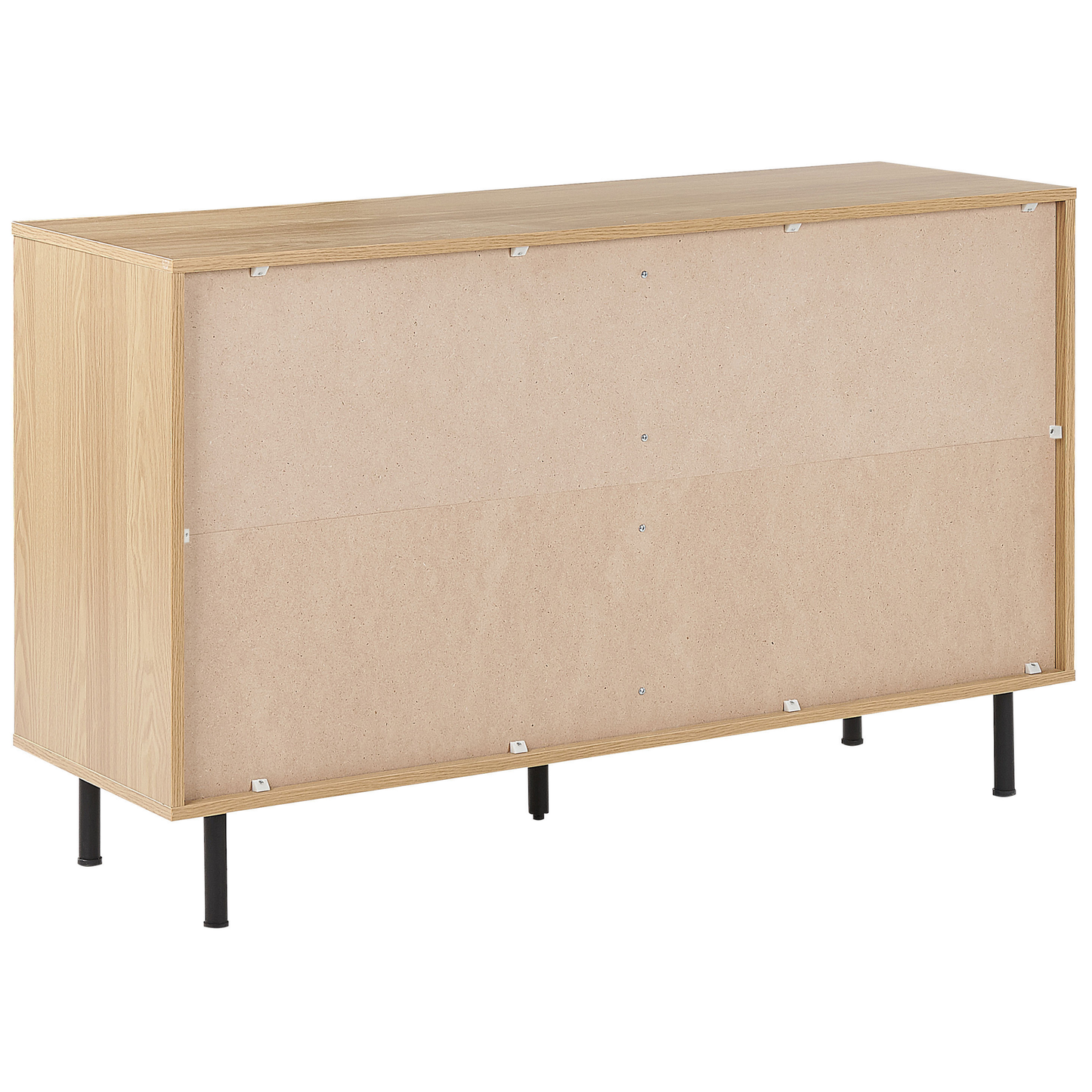 Sideboard PALMER 77 cm Holzoptik Braun / Weiss