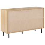 Sideboard PALMER 77 cm Holzoptik Braun / Weiss