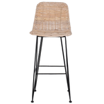 Set mit 2 Barstühlen CASSITA Rattan Naturfarben