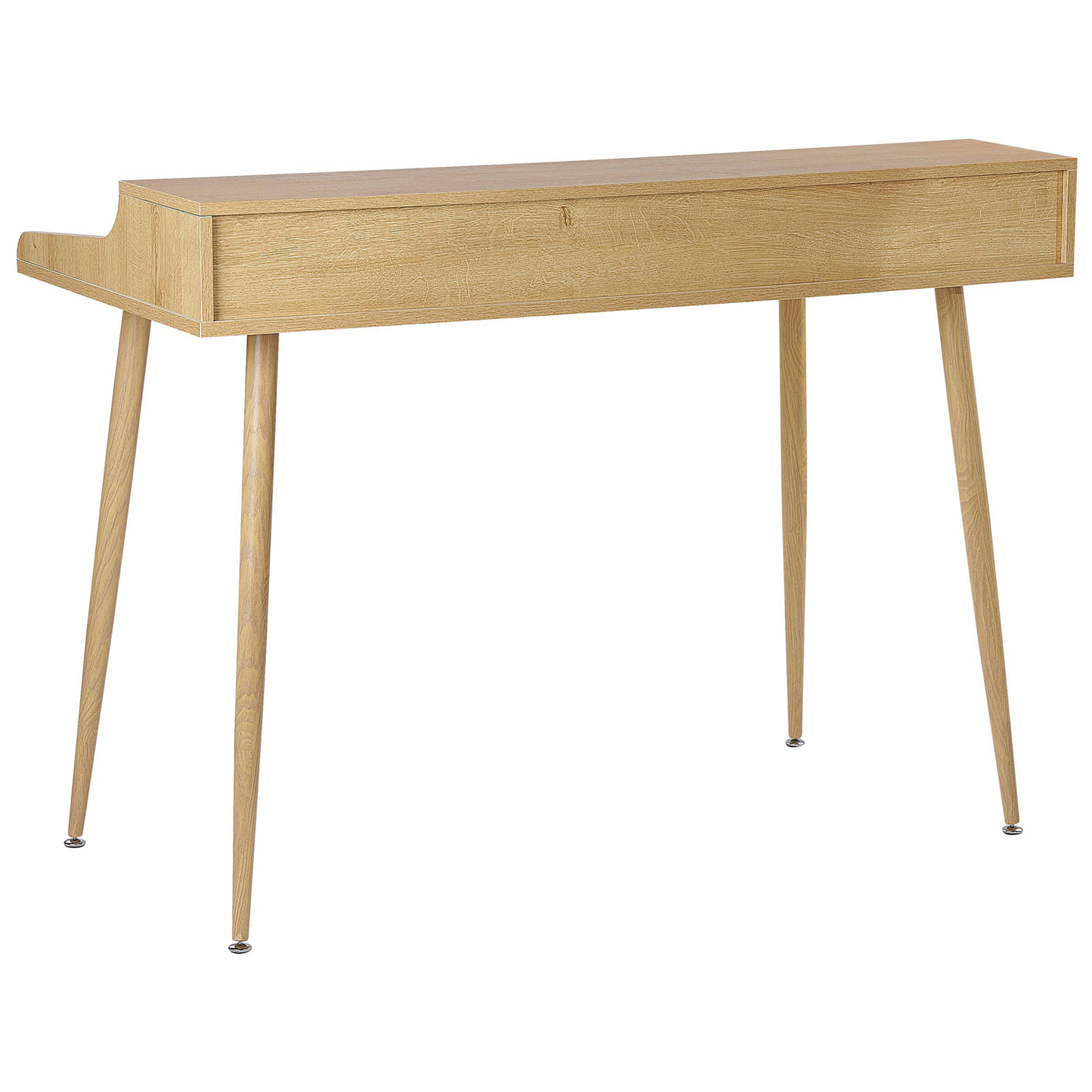 Schreibtisch heller Holzfarbton 120 x 60 cm 2 Schubladen LENORA