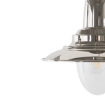 Hängelampe Nickel Glockenform PINEGA