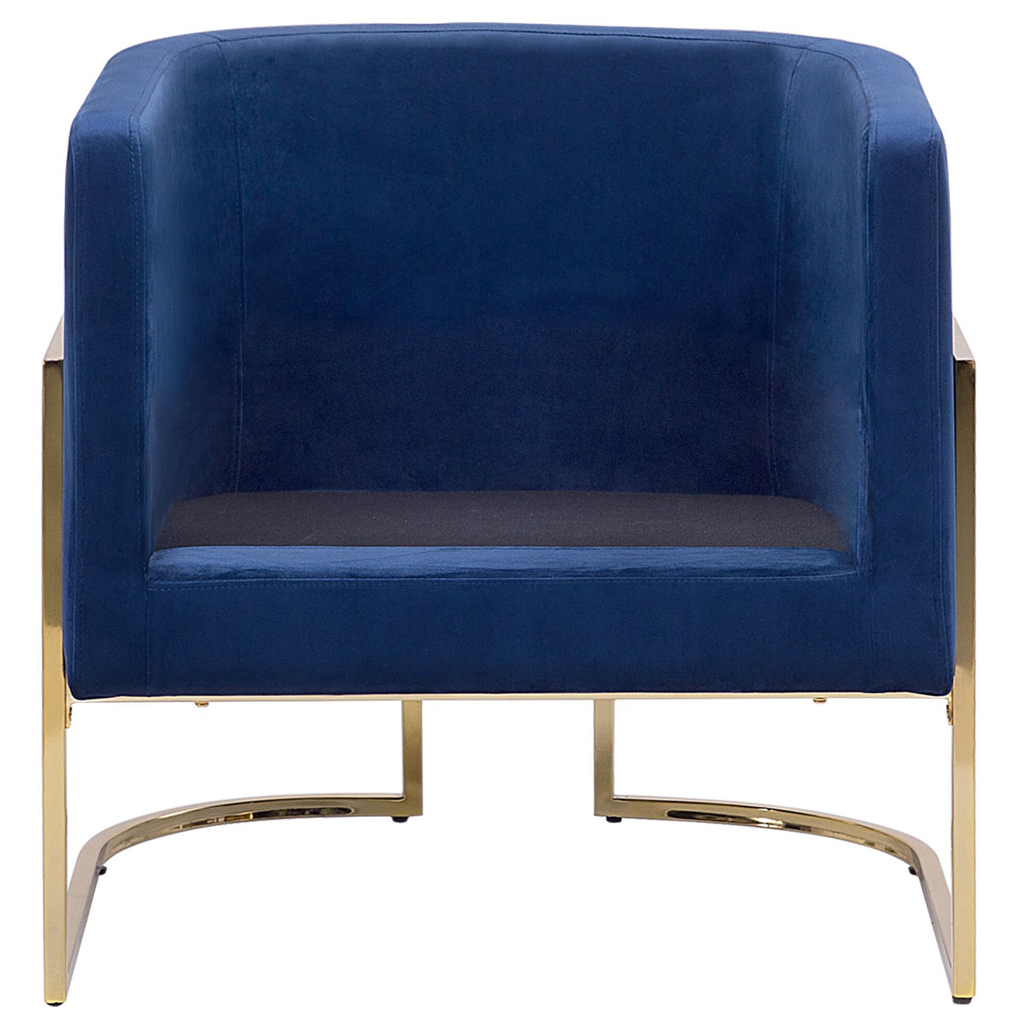 Sessel SIRKKA Samtstoff Dunkelblau