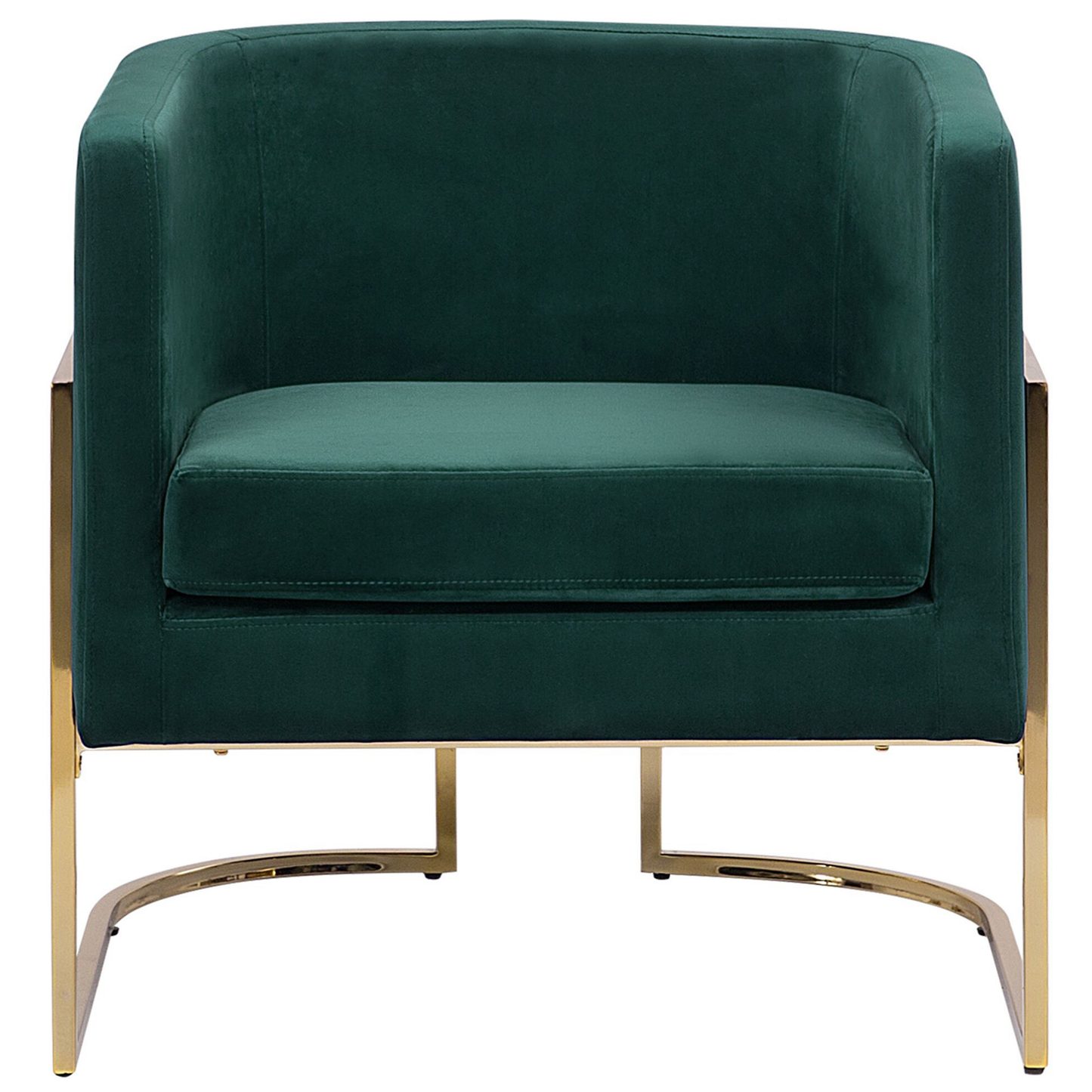 Sessel SIRKKA Samtstoff Dunkelgrün