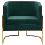 Sessel SIRKKA Samtstoff Dunkelgrün