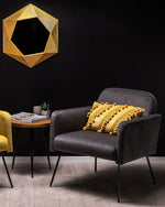 Sessel NARKEN Samtstoff Grau