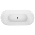 Badewanne freistehend schwarz oval 170 x 80 cm CARRERA