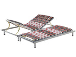 Lattenrost manuell verstellbar 2er Set STAR 180 x 200 cm Hellgrau