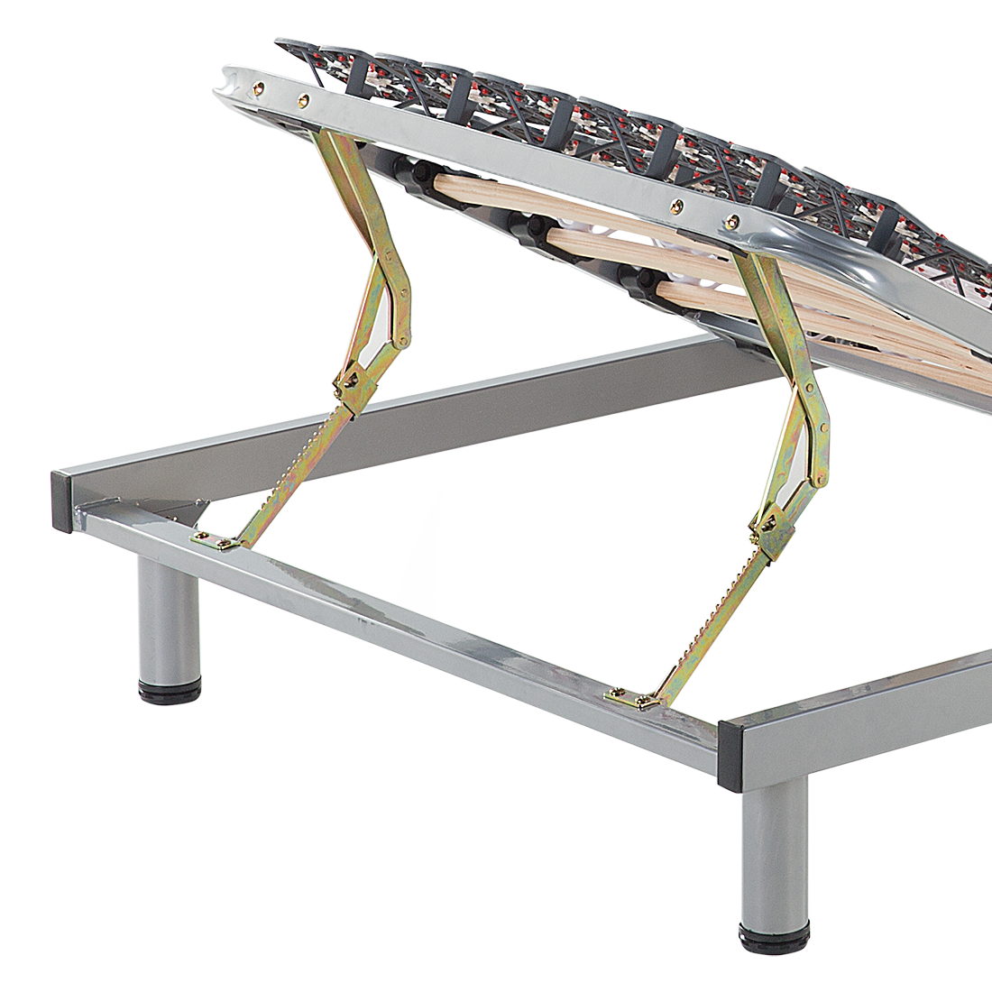 Lattenrost manuell verstellbar 2er Set STAR 180 x 200 cm Hellgrau