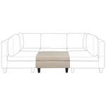 Ottomane FEVIK Stoff Beige