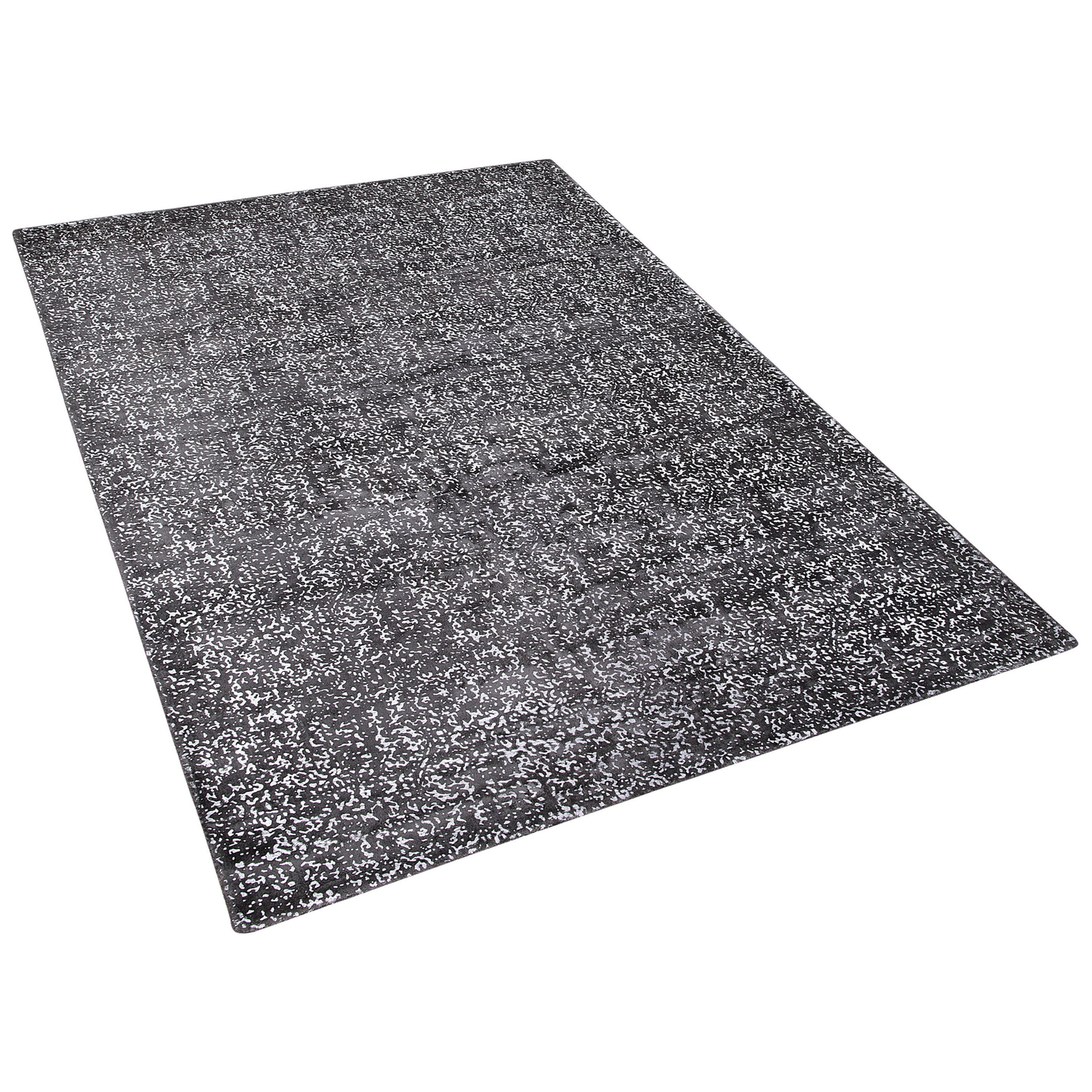 Teppich dunkelgrau-silber 160 x 230 cm abstraktes Muster Kurzflor ESEL