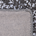 Teppich dunkelgrau-silber 160 x 230 cm abstraktes Muster Kurzflor ESEL