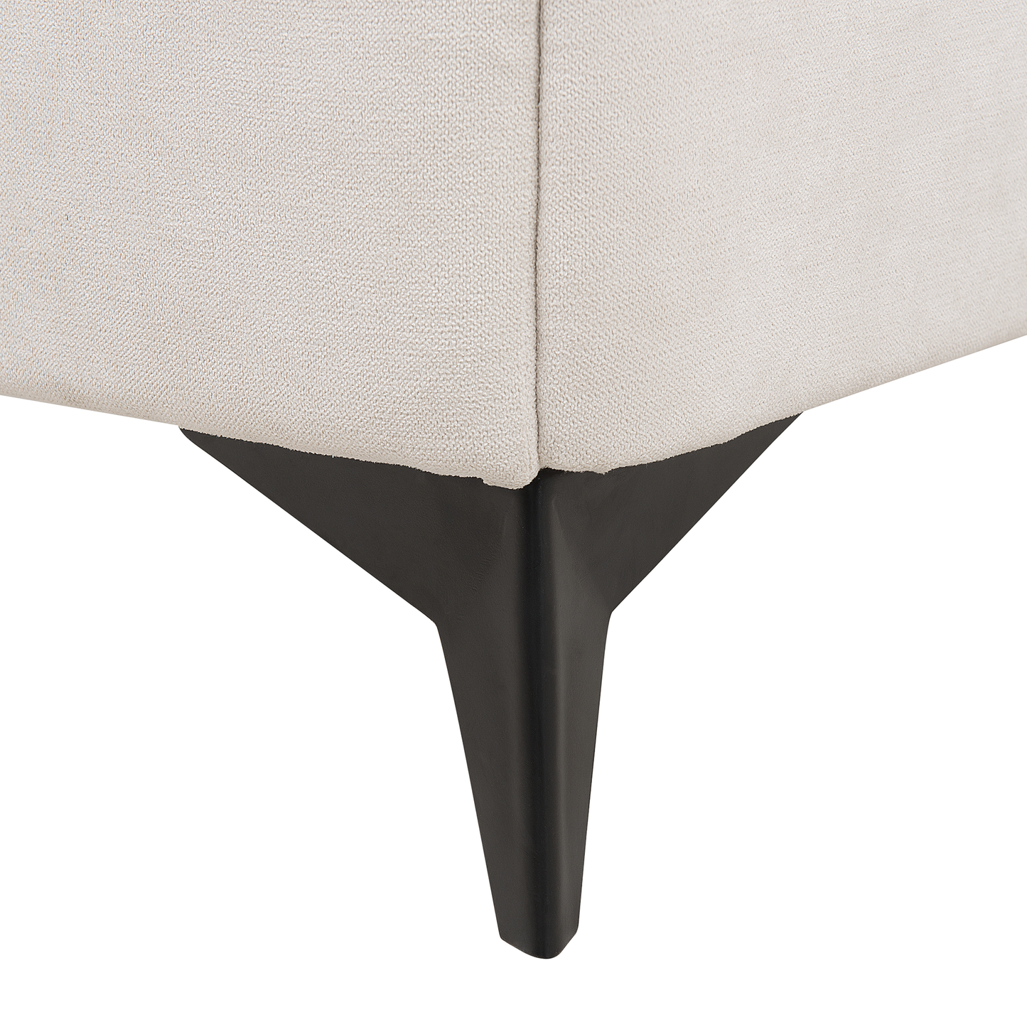 Bett mit Lattenrost Chenillegewebe MELLE 160 x 200 cm Hellbeige