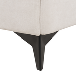 Bett mit Lattenrost Chenillegewebe MELLE 160 x 200 cm Hellbeige