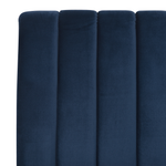 Bett mit Lattenrost Samtstoff MARVILLE 180 x 200 cm Marineblau