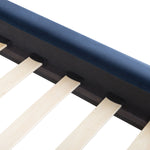 Bett mit Lattenrost Samtstoff MARVILLE 180 x 200 cm Marineblau